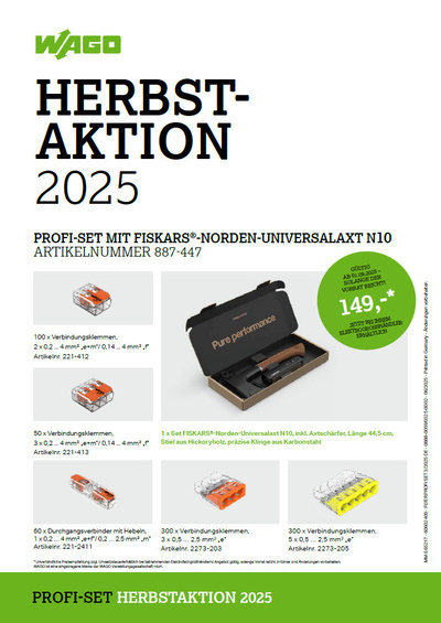 WAGO Herbstaktion 2025