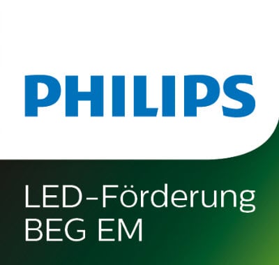 BEG LED-Förderung Logo des Leuchtenherstellers Philips