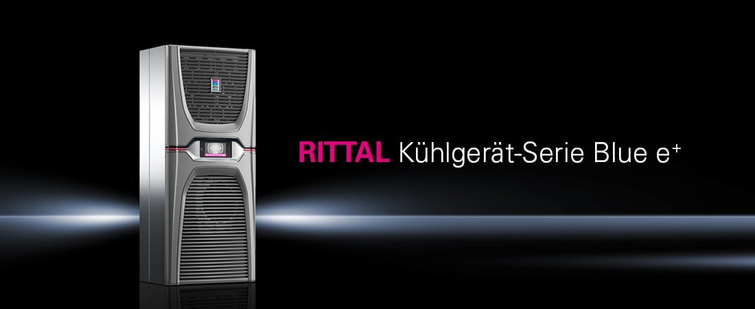 Abbildung des Kühlgeräts von RITTAL der Serie Blue e+ | © Rittal