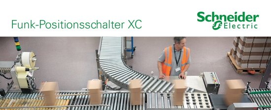 Innovative Funk-Positionsschalter der Telemecanique Sensors Serie XC von Schneider Electric.