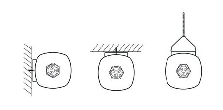 Abbildung der Montagevarianten von Waterproof Special LED-Leuchten