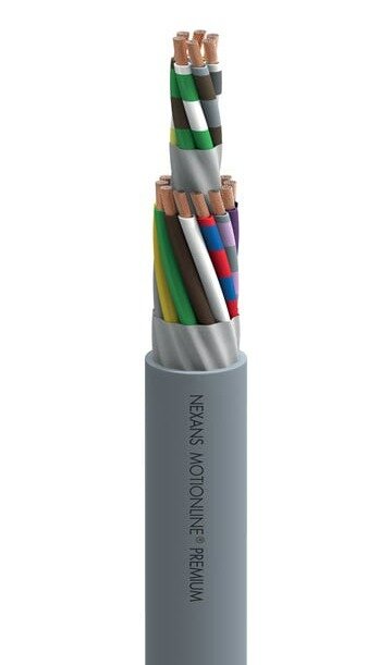 Abbildung Kabelquerschnitte der MOVETRONIC® PUR von Nexans.